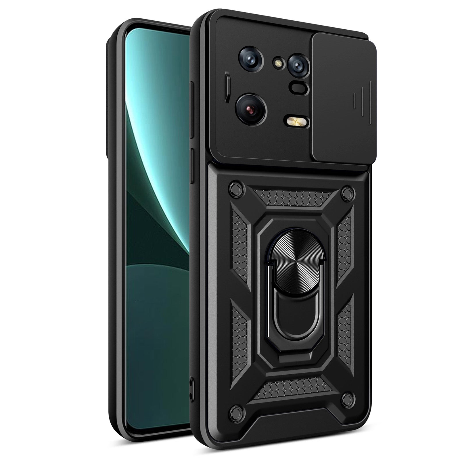 For Xiaomi 13 Pro 5G Ring Holder Kickstand Phone Case PC TPU Slide Camera Protector Back Cover For Xiaomi 13 Pro 5G Ring Holder Kickstand Phone Case PC TPU Slide Camera Protector Back Cover